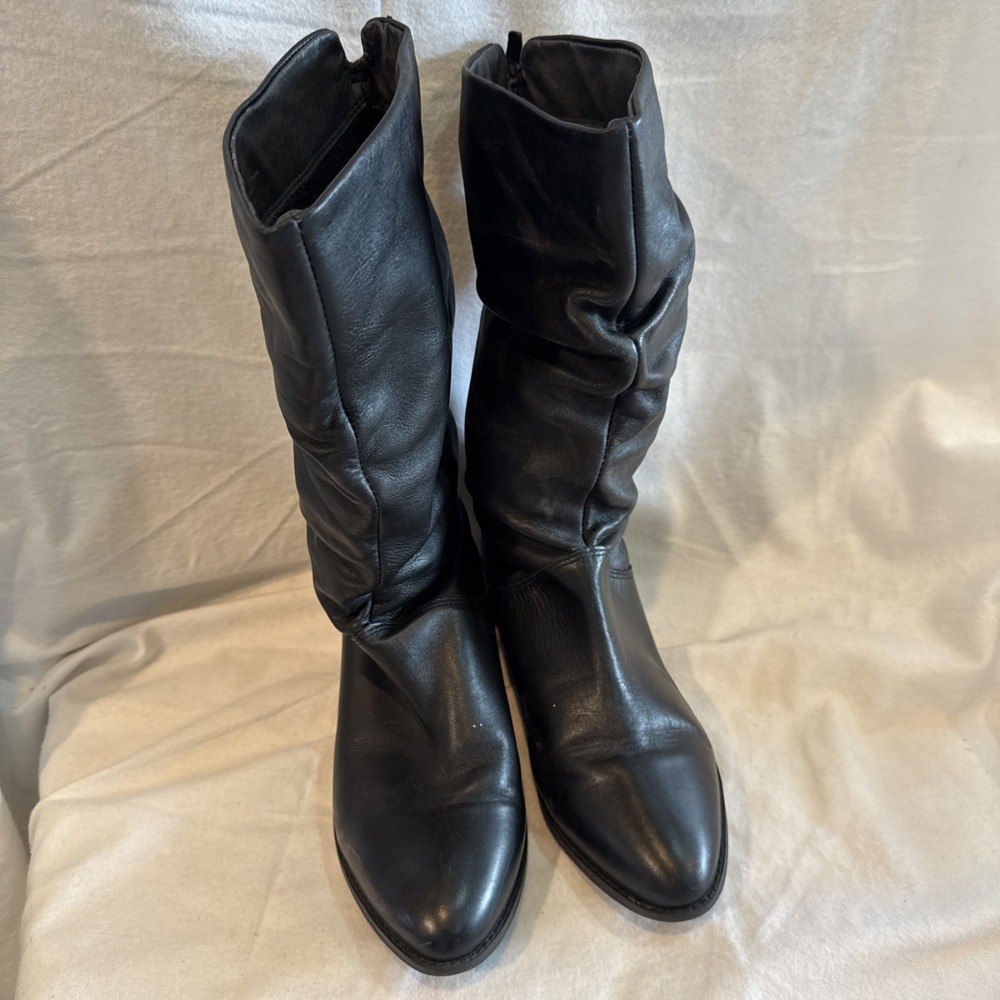 Dune London Rosalind Women's Black Slouch Boots Size  US 7 M / EUR 38 Casual - Picture 3 of 9